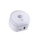 LAMPKA NOCNA LED Z CZUJNIKIEM PIR i ZMIERZCHOWYM i USB DO GN