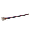 ZŁĄCZKA DO LED TAŚMA COB RGBW 12mm KABEL JEDNOSTRONNA