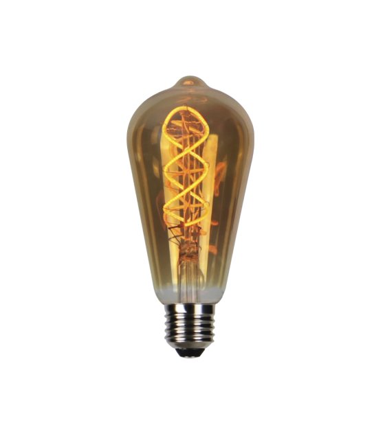 ŻARÓWKA FILAMENT E-27 4W 1800K 210lm ST64 szkło złota ściemn