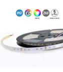 TAŚMA 60LED 5050 RGBW 5mb CIEPŁA BIAŁA 24V SILIK. 3 lata gw.