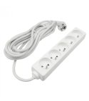 PRZEDŁUŻACZ 5 GNIAZD 5MB 3x1,5mm2 BIAŁY