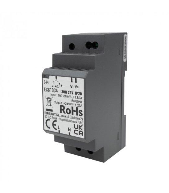 KOMPONENT ZASIL 30W 24V/DC NA SZYNĘ DIN EC