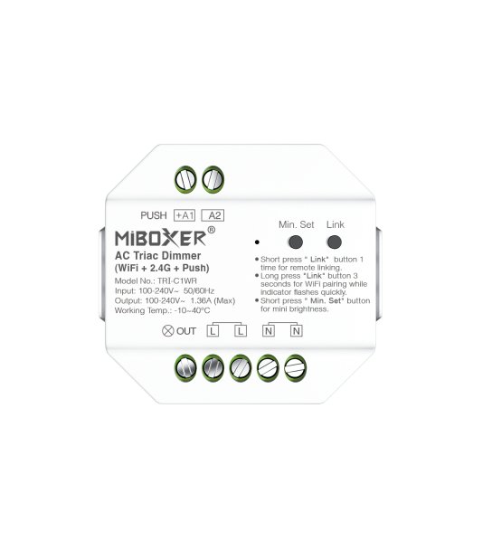 PRZEKAŹNIK BEZPRZEWODOWY TRIAC TRI-C1 WiFi 230V AC