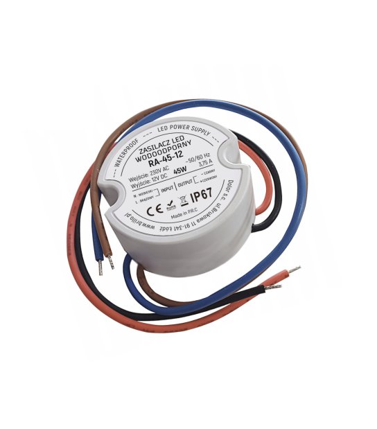 KOMPONENT ZASIL 45W 12V/DC IP67 DO PUSZKI BRILLO nowość