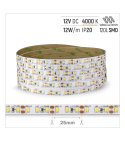 TAŚMA ROL.120LED 12V/DC 2835 IP20 4000K 12W/mb 10-12LM CRI90