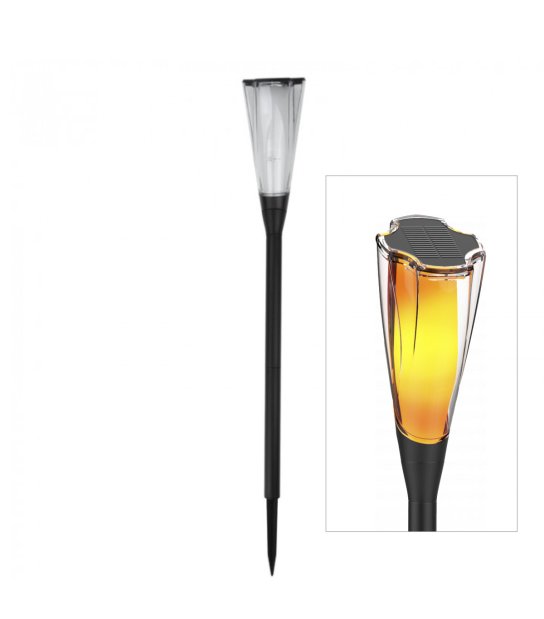 LAMPA LED SOLARNA SŁUPEK OGRODOWY 1600K IP65 SS0-4