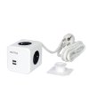 PRZEDŁUŻACZ 5 GNIAZD 2xUSB 1,5M 16A/3680W