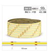 TAŚMA ROL. COB 480LED/MB IP20 4000K 9W/mb 24V/DC ROL.30M