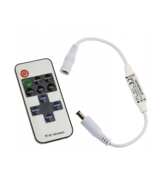 ŚCIEMNIACZ LED RADIOWY 12V 72W WTYCZKA-GNIAZDO
