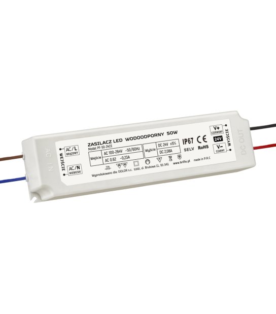 KOMPONENT ZASIL 50W 24V/DC IP67 PF50-24 BRILLO