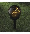 Słupek ogrodowy solar LED GLOBE 3000K IP44 5-pak LED2B CZARN