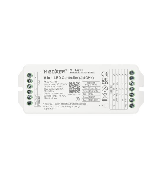 KONTROLER LED PR5 5w1 12-48V 20A MONO/CCT/RGB/RGBW/RGBCCT