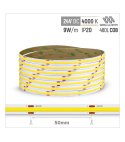 TAŚMA ROL. COB 480LED/MB IP20 4000K 9W/mb 24V/DC ROL.30M