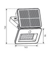 NAŚWIETLACZ LUNAR SOLAR PIR 10W CCT