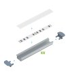 PROFIL TYP B WPUSTOWY CZARNY 1M WYS. 9,3MM