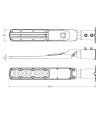 LAMPA ULICZNA FLAMINGO 50W 4000K 5000lm z czujnikiem zmierzc